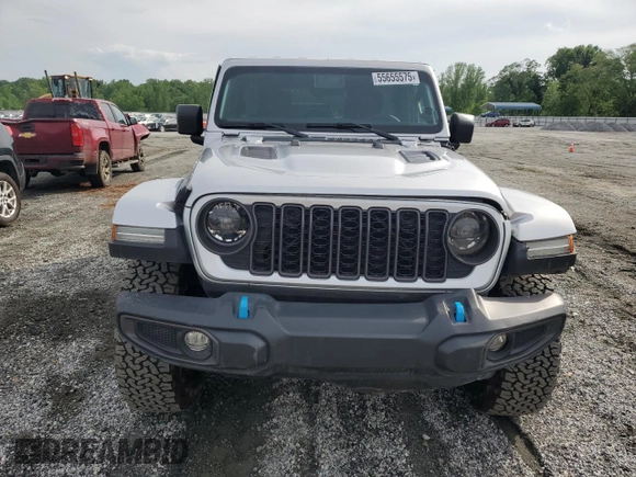 2024 Jeep Wrangler Rubicon with VIN 1C4RJXR6XRW292478, listed as a Copart auction lot 55655575 with 11,122 mi miles and Salvage Title. Bid and sale history available at DreamBid. Image 6.
