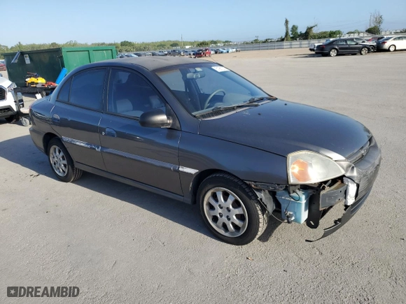 2003 Kia Rio with VIN KNADC125936223322, listed as a Copart auction lot 51961215 with 89,449 mi miles and Clean Title. Bid and sale history available at carsss.com. Image 4.