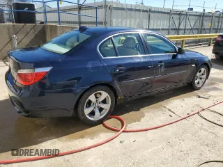 2006 BMW 5 Series 530i with VIN WBANE73556CM39724, listed as a Copart auction lot 46697405 with 191,164 mi miles and Non Repairable. Bid and sale history available at carsss.com. Image 3.