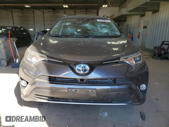 2017 Toyota RAV4 Hybrid Limited with VIN JTMDJREV0HD123969, listed as a Copart auction lot 74329974 with 0 mi miles and Clean Title. Bid and sale history available at carsss.com. Image 5.