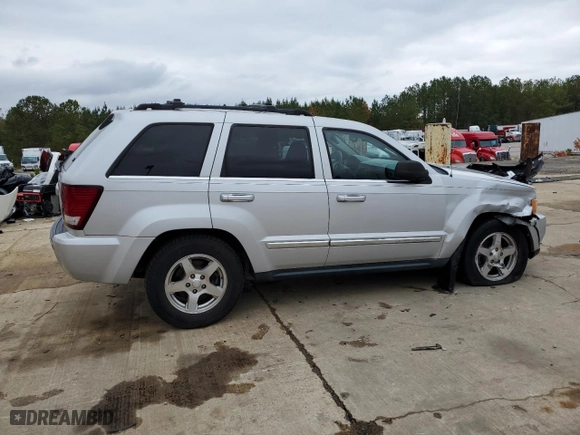2007 Jeep Grand Cherokee Limited with VIN 1J8HR58247C701881, listed as a Copart auction lot 82380254 with 186,379 mi miles and Clean Title. Bid and sale history available at carsss.com. Image 3.