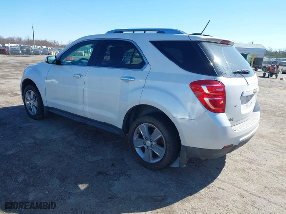2016 Chevrolet Equinox LTZ with VIN 2GNALDEK8G1128022, listed as a IAAI auction lot 41843786 with 123,538 mi miles. Bid and sale history available at carsss.com. Image 3.