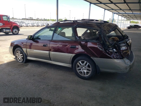 2000 Subaru Legacy Outback with VIN 4S3BH6654Y7673397, listed as a Copart auction lot 57311615 with 149,424 mi miles and Salvage title. Bid and sale history available at DreamBid. Image 2.