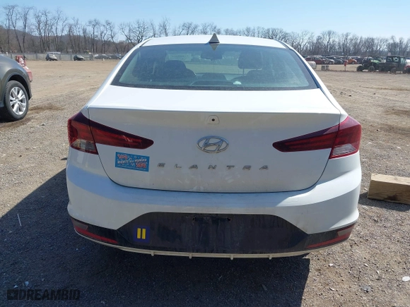 2019 Hyundai Elantra SEL with VIN 5NPD84LF2KH457710, listed as a IAAI auction lot 41800266 with 91,204 mi miles. Bid and sale history available at carsss.com. Image 16.
