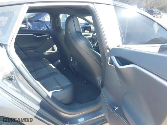 2017 Tesla Model S 100D with VIN 5YJSA1E27HF231755, listed as a IAAI auction lot 41351997 with 127,729 mi miles. Bid and sale history available at carsss.com. Image 8.