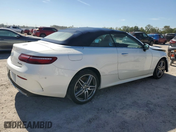 2018 Mercedes-Benz E-Class E 400 with VIN WDD1K6GB0JF057411, listed as a Copart auction lot 82135774 with 46,021 mi miles and Salvage Title. Bid and sale history available at carsss.com. Image 3.