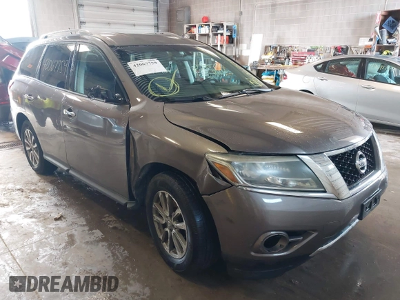 2014 Nissan Pathfinder S with VIN 5N1AR2MM7EC601720, listed as a IAAI auction lot 42067759 with 114,910 mi miles and . Bid and sale history available at DreamBid. Image 6.
