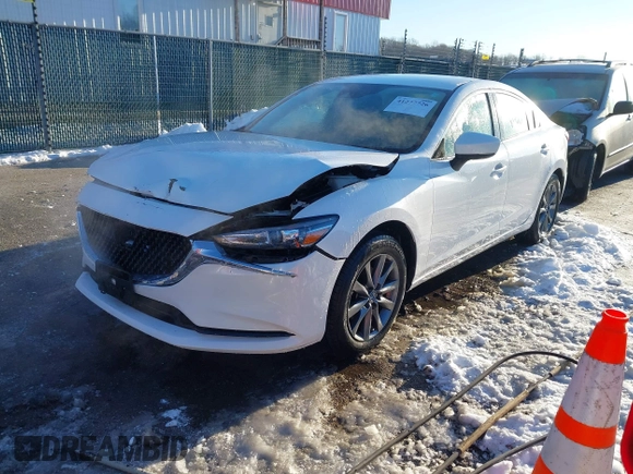 2021 Mazda 6 Sport with VIN JM1GL1UM8M1612598, listed as a IAAI auction lot 41277726 with 19,415 mi miles and . Bid and sale history available at carsss.com. Image 18.