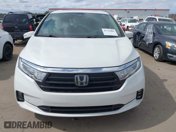 2022 Honda Odyssey Touring with VIN 5FNRL6H84NB062604, listed as a IAAI auction lot 41724006 with 41,351 mi miles and . Bid and sale history available at DreamBid. Image 13.