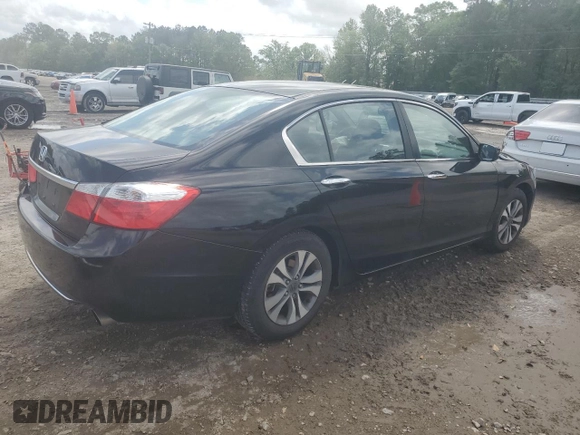 2014 Honda Accord Sedan LX with VIN 1HGCR2F39EA247388, listed as a Copart auction lot 51464775 with 93,854 mi miles and Salvage Title. Bid and sale history available at carsss.com. Image 3.