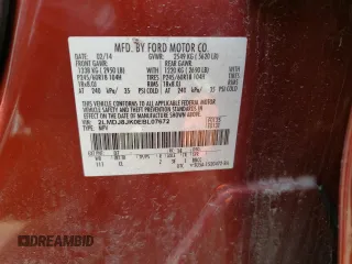 2014 Lincoln MKX with VIN 2LMDJ8JK0EBL07672, listed as a Copart auction lot 47762235 with 121,178 mi miles and Salvage Title. Bid and sale history available at DreamBid. Image 13.