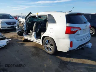 2015 Kia Sorento SX with VIN 5XYKWDA74FG655291, listed as a IAAI auction lot 41285425 with Not Provided miles. Bid and sale history available at carsss.com. Image 3.