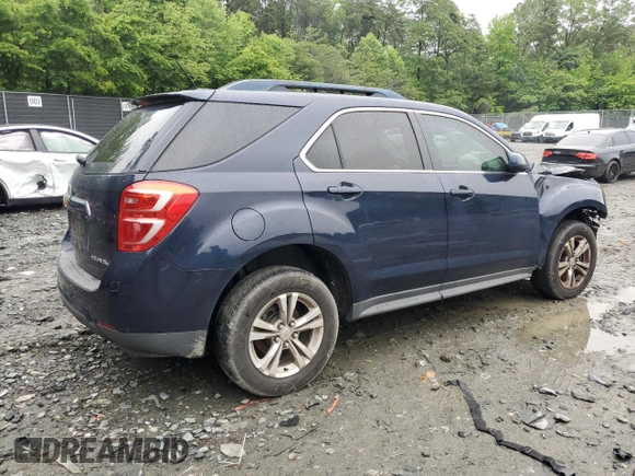 2016 Chevrolet Equinox LT z VIN 2GNFLFEK2G6167418, wystawiony jako Copart lot #57868095 z przebiegiem Nie podano mil oraz Szkoda całkowita • Salvage title. Historia ofert i sprzedaży dostępna na DreamBid. Obrazek 3.