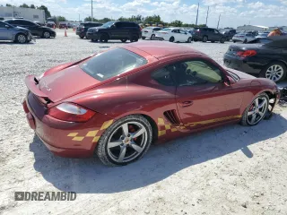 2008 Porsche Cayman S Design Edition с VIN WP0AB298X8U782539, выставлен на аукционе Copart как лот 71796704 с пробегом 111 786 миль миль и Списание • Salvage title. История ставок и продаж доступна на DreamBid. Изображение 3.