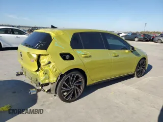 2022 Volkswagen GTI Autobahn with VIN WVW587CD9NW123144, listed as a Copart auction lot 80733104 with 44,635 mi miles and Salvage Title. Bid and sale history available at DreamBid. Image 3.