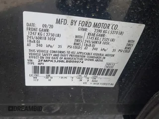 2020 Ford Edge SEL with VIN 2FMPK3J98LBB09974, listed as a IAAI auction lot 41809039 with 36,472 mi miles and . Bid and sale history available at DreamBid. Image 9.
