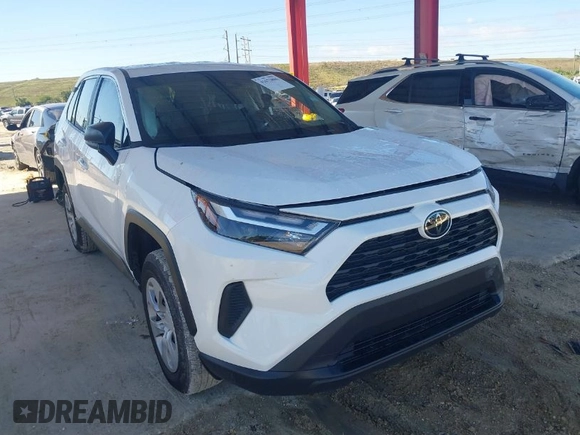2024 Toyota RAV4 LE with VIN 2T3H1RFV7RC292151, listed as a IAAI auction lot 41673806 with 6,592 mi miles. Bid and sale history available at carsss.com. Image 1.