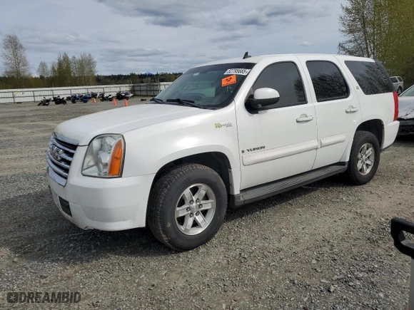 2008 GMC Yukon Hybrid with VIN 1GKFK13568R273649, listed as a Copart auction lot 52795665 with 0 mi miles and Clean Title. Bid and sale history available at carsss.com. Image 1.