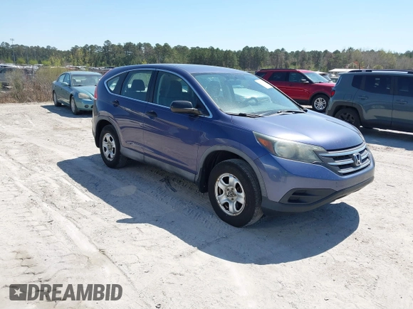 2014 Honda CR-V LX with VIN 2HKRM3H36EH555640, listed as a IAAI auction lot 41870403 with 214,882 mi miles. Bid and sale history available at carsss.com. Image 1.