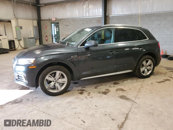 2019 Audi Q5 Premium with VIN WA1ANAFY8K2051689, listed as a Copart auction lot 53305245 with 29,980 mi miles and Salvage Title. Bid and sale history available at carsss.com. Image 1.