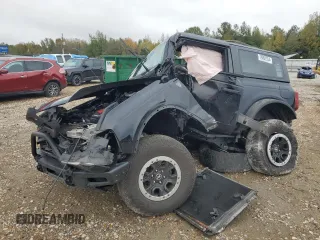 2023 Ford Bronco with VIN 1FMDE5CP9PLB01308, listed as a Copart auction lot 79002934 with 0 mi miles and Salvage Title. Bid and sale history available at carsss.com. Image 1.