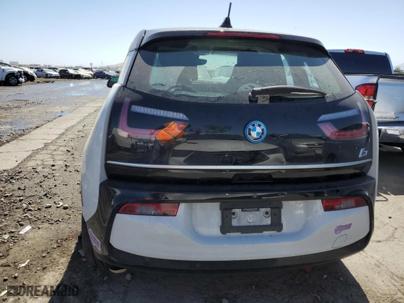 2019 BMW i3 with VIN WBY8P4C52K7E77148, listed as a Copart auction lot 57782234 with 0 mi miles and Salvage Title. Bid and sale history available at carsss.com. Image 6.