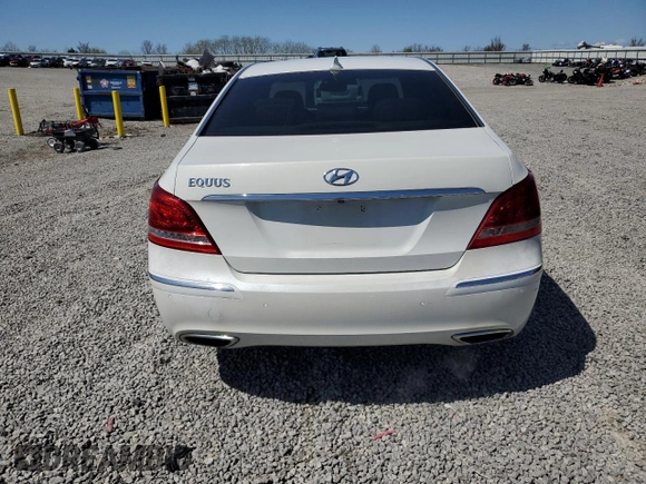 2012 Hyundai Equus Signature with VIN KMHGH4JH5CU050422, listed as a Copart auction lot 51899685 with 64,641 mi miles and Salvage title. Bid and sale history available at DreamBid. Image 6.