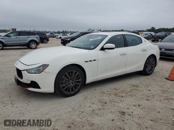 2017 Maserati Ghibli с VIN ZAM57XSA2H1197903, выставлен на аукционе Copart как лот 44904645 с пробегом 57 431 миль миль и Чистый • Clean title. История ставок и продаж доступна на DreamBid. Изображение 1.