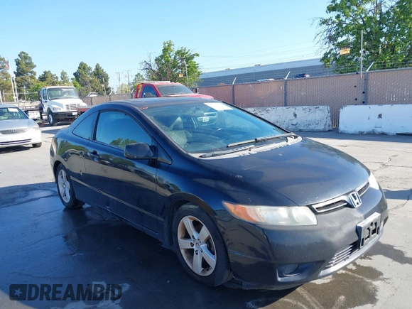 2007 Honda Civic Cpe EX with VIN 2HGFG12857H577421, listed as a IAAI auction lot 42141617 with 167,659 mi miles. Bid and sale history available at carsss.com. Image 6.