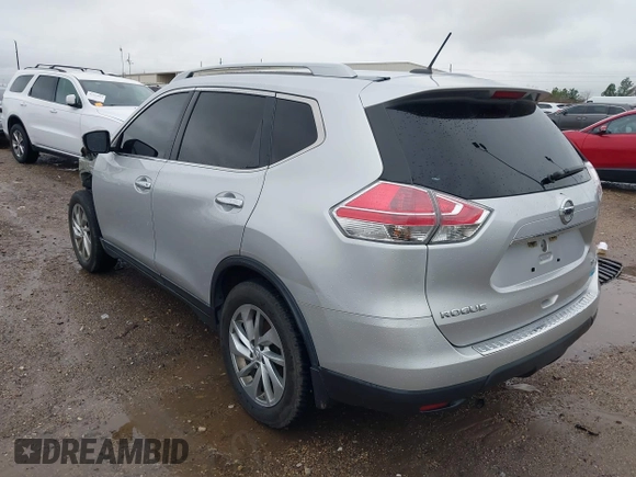 2014 Nissan Rogue SL with VIN 5N1AT2MV9EC766257, listed as a IAAI auction lot 41548179 with 74,628 mi miles. Bid and sale history available at carsss.com. Image 3.