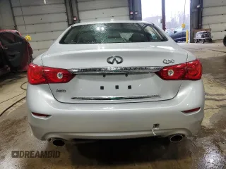 2015 Infiniti Q50 with VIN JN1BV7AR8FM400621, listed as a Copart auction lot 51675905 with 118,067 mi miles and Salvage title. Bid and sale history available at DreamBid. Image 6.