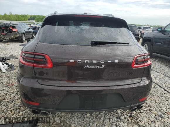 2017 Porsche Macan S with VIN WP1AB2A56HLB15375, listed as a Copart auction lot 58357435 with 112,481 mi miles and Clean title. Bid and sale history available at DreamBid. Image 6.