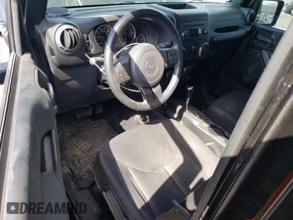 2018 Jeep Wrangler JK Unlimited Sport S with VIN 1C4BJWDG9JL812395, listed as a Copart auction lot 76397134 with 64,866 mi miles and Salvage Title. Bid and sale history available at carsss.com. Image 8.