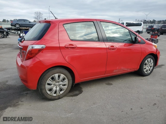 2014 Toyota Yaris L with VIN JTDKTUD33ED575141, listed as a Copart auction lot 44697925 with 45,379 mi miles and Salvage Title. Bid and sale history available at carsss.com. Image 3.