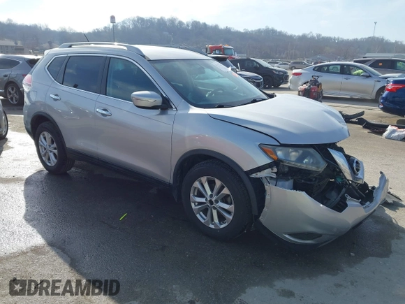 2015 Nissan Rogue SL with VIN 5N1AT2MT7FC877986, listed as a IAAI auction lot 41777704 with 130,537 mi miles. Bid and sale history available at carsss.com. Image 1.
