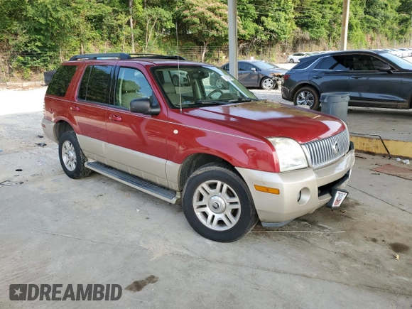 2005 Mercury Mountaineer Convenience with VIN 4M2ZU66K35ZJ10707, listed as a Copart auction lot 59008415 with 197,601 mi miles and Salvage title. Bid and sale history available at DreamBid. Image 4.