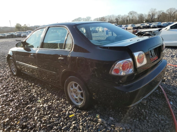 2000 Honda Civic DX with VIN 1HGEJ6629YL058330, listed as a Copart auction lot 45774655 with 201,050 mi miles and Salvage Title. Bid and sale history available at carsss.com. Image 2.
