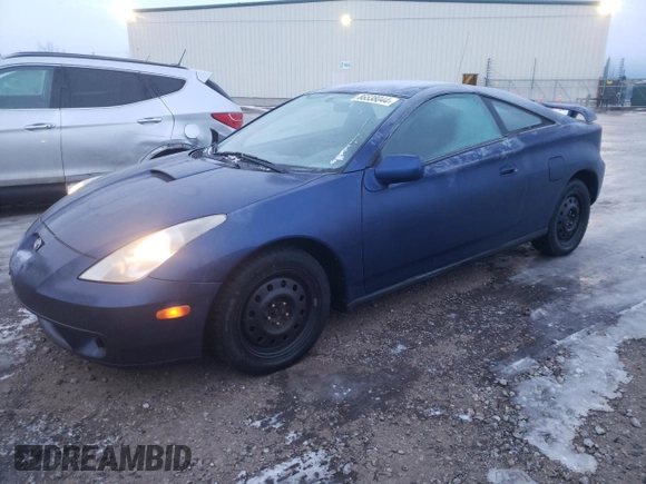 2002 Toyota Celica GT with VIN JTDDR32T420132083, listed as a Copart auction lot 86538044 with 263,129 mi miles and Clean Title. Bid and sale history available at carsss.com. Image 1.