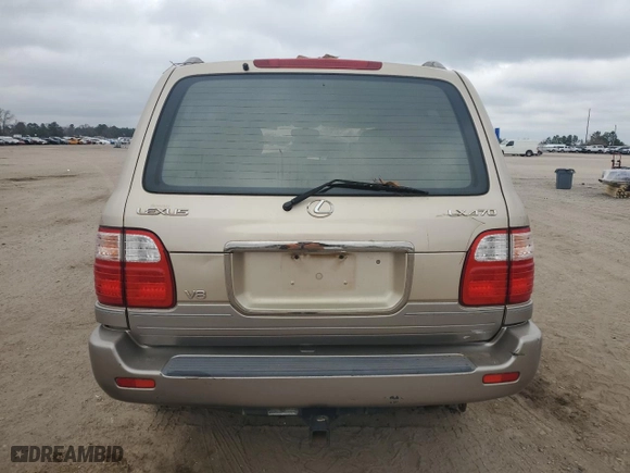2000 Lexus LX 470 with VIN JT6HT00W5Y0103237, listed as a Copart auction lot 44771405 with 173,701 mi miles and Clean Title. Bid and sale history available at carsss.com. Image 6.