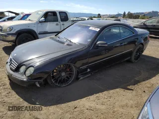 2002 Mercedes-Benz CL-Class with VIN WDBPJ78J12A020190, listed as a Copart auction lot 72278524 with 115,206 mi miles and Salvage Title. Bid and sale history available at carsss.com. Image 1.