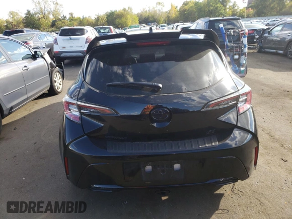 2022 Toyota Corolla Hatchback SE with VIN JTND4MBEXN3180370, listed as a Copart auction lot 74436644 with 57,563 mi miles and Salvage Title. Bid and sale history available at carsss.com. Image 6.