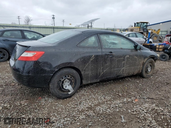 2009 Honda Civic Cpe LX with VIN 2HGFG12659H541892, listed as a Copart auction lot 52978235 with 73,151 mi miles and Salvage Title. Bid and sale history available at carsss.com. Image 3.