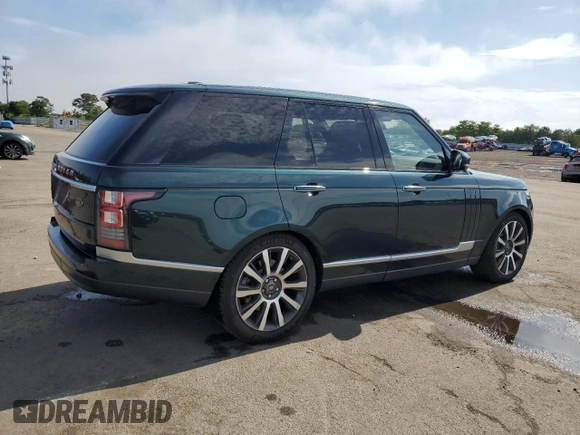 2014 Land Rover Range Rover Supercharged Autobiography with VIN SALGV2TFXEA176348, listed as a Copart auction lot 61078535 with 93,054 mi miles and Salvage title. Bid and sale history available at DreamBid. Image 3.