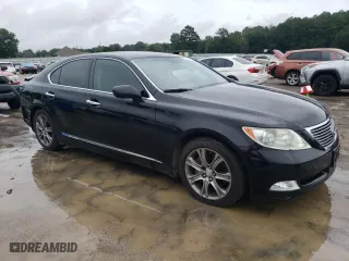 2008 Lexus LS 460 with VIN JTHBL46F285071040, listed as a Copart auction lot 64237634 with 129,550 mi miles and Salvage Title. Bid and sale history available at carsss.com. Image 4.