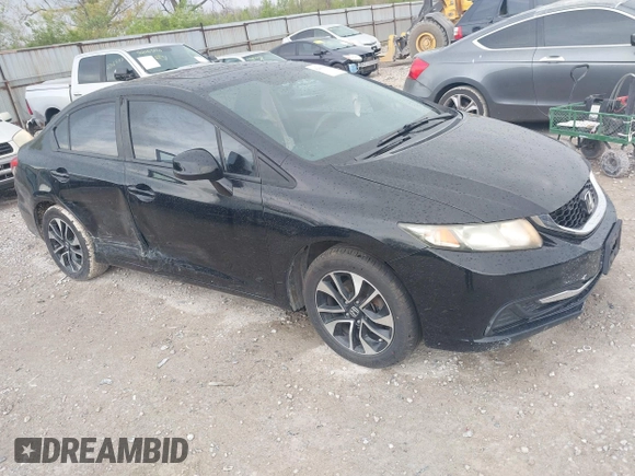 2013 Honda Civic EX with VIN 19XFB2F84DE044111, listed as a IAAI auction lot 42063587 with 170,374 mi miles and . Bid and sale history available at DreamBid. Image 1.