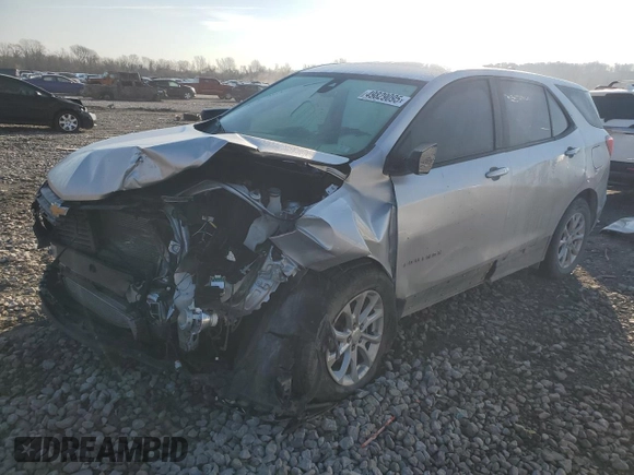 2020 Chevrolet Equinox LS z VIN 3GNAXSEV5LS613851, wystawiony jako Copart lot #49829095 z przebiegiem Nie podano mil oraz Szkoda całkowita • Salvage title. Historia ofert i sprzedaży dostępna na DreamBid. Obrazek 1.