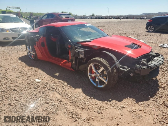 2014 Chevrolet Corvette 3LT with VIN 1G1YE2D71E5119797, listed as a Copart auction lot 61239005 with 12,879 mi miles and Salvage title. Bid and sale history available at DreamBid. Image 4.