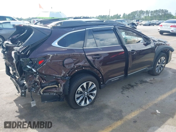 2024 Subaru Outback Limited with VIN 4S4BTANC7R3283366, listed as a IAAI auction lot 42180210 with 5,721 mi miles and . Bid and sale history available at DreamBid. Image 4.