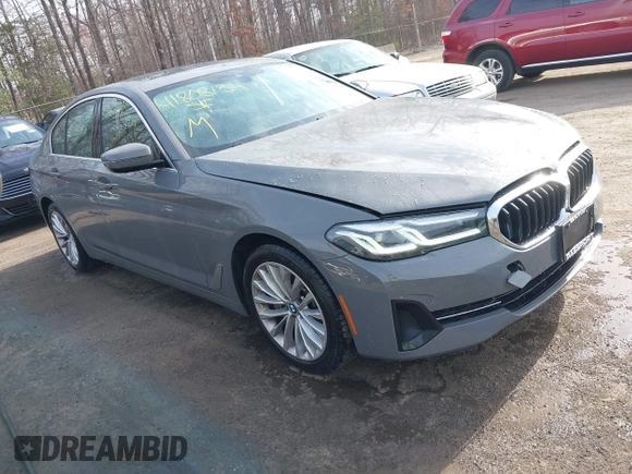 2021 BMW 5 Series 530i xDrive with VIN WBA13BJ01MWW91111, listed as a IAAI auction lot 41808154 with 39,705 mi miles and . Bid and sale history available at carsss.com. Image 1.
