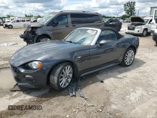 2017 FIAT 124 Spider Lusso with VIN JC1NFAEK4H0103516, listed as a Copart auction lot 57253905 with 46,291 mi miles and Salvage title. Bid and sale history available at DreamBid. Image 1.